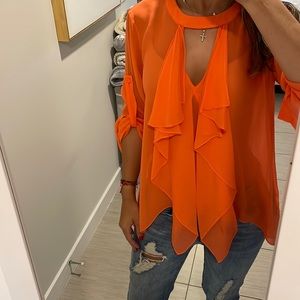 Love this BCBG shirt. I wore it like 3 times. Love the color. Very comfortable